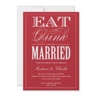 & BE MARRIED | WEDDING INVITATION invitation