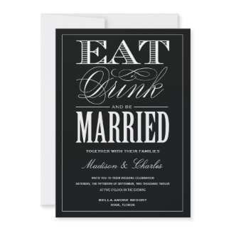 & BE MARRIED | WEDDING INVITATION invitation