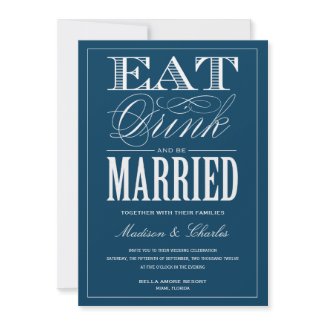 & BE MARRIED | WEDDING INVITATION invitation