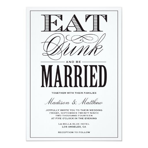 Be Married | Wedding Invitation