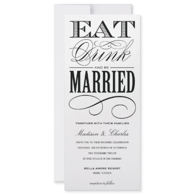 &amp; BE MARRIED | WEDDING INVITATION STYLE 2
