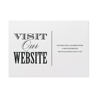 & BE MARRIED | WEDDING WEBSITE CARD invitation
