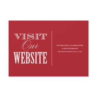 & BE MARRIED | WEDDING WEBSITE CARD invitation