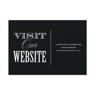 & BE MARRIED | WEDDING WEBSITE CARD invitation