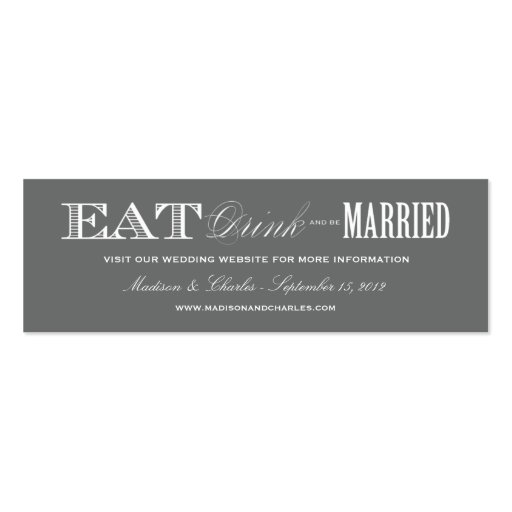 & BE MARRIED | WEDDING WEBSITE CARDS BUSINESS CARD