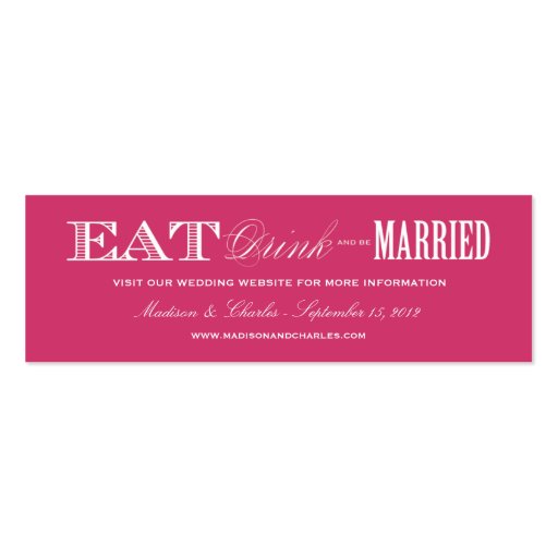 & BE MARRIED | WEDDING WEBSITE CARDS BUSINESS CARD TEMPLATES (front side)