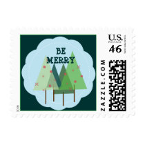 Be Merry Christmas Tree Stamp