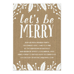 Be Merry | Holiday Party Invitation