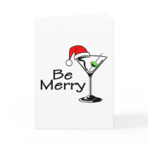 Be Merry Martini Cards