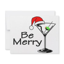 Be Merry Martini invitations by TeeZazzle Be Merry Martini invitations