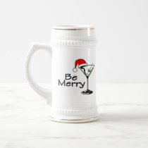 Be Merry Martini Coffee Mugs