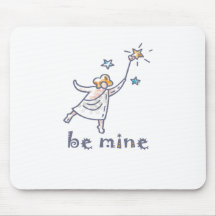 Be Mine Angle Cupid Mouse Pad
