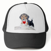 Be Mine Bagel the Beagle Hat by mozache Be Mine Bagel the Beagle Hat