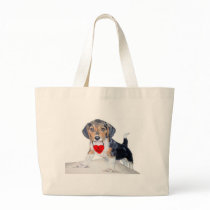Be Mine Bagel the Beagle Tote Bag