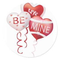 Be Mine Balloons stickers by knotth Be Mine Balloons stickers
