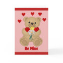 Be mine Bear cards by tempsdesigns Be mine Bear cards