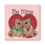 Be Mine Bear Couple Magnet magnets