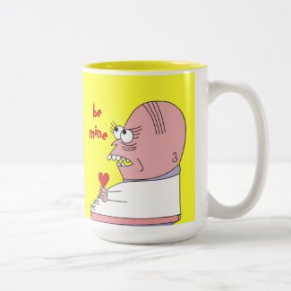 Be Mine Funny Cartoon Love Mugs