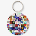 Be mine! Heart Keyring keychains