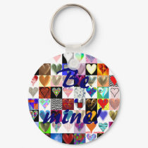 Be mine! Heart Keyring keychains