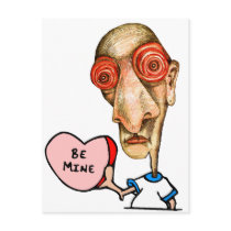 Be+Mine Insomniac postcards by Insomniacs Be+Mine Insomniac postcards