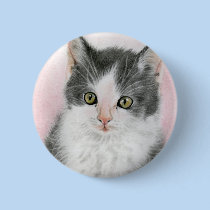 Be mine kitty cat Button buttons