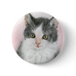 Be mine kitty cat Button