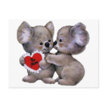 Be Mine Koalas postcards by fstasu Be Mine Koalas postcards