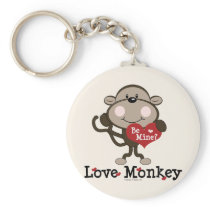 Be Mine Love Monkey Valentine Key Chain