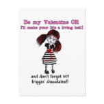Be Mine Or Else Postcard