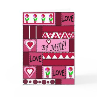 BeMinePatchworkValentinecard