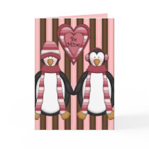 Be Mine Penguins - Customized cards