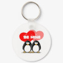 Be Mine Penguins keychain