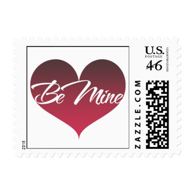 Be Mine Postage Stamps by Hipster_Farms