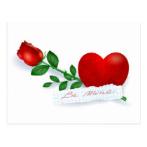 Be mine postcards