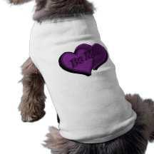 Be Mine Purple Hearts Pet Shirt