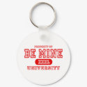 Be Mine University keychains