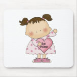 be mine valentine cutie girl tot mouse pad