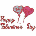 Be Mine Valentine Heart Balloons Customizable Tees embroidered shirts