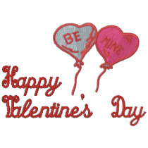 Be Mine Valentine Heart Balloons Customizable Tees embroidered shirts