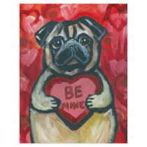 Be Mine Valentine Pug Full Color Flyer