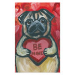 Be Mine Valentine Pug Personalized Stationery