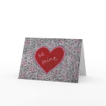 Be Mine Valentine's Day Card