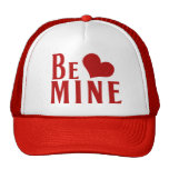 Be Mine Valentines Day Heart Mesh Hat