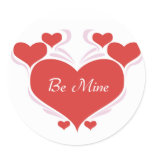 Be Mine Valentines Day Stickers