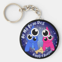 Be My Beau Dog Valentine's Key Chain keychains