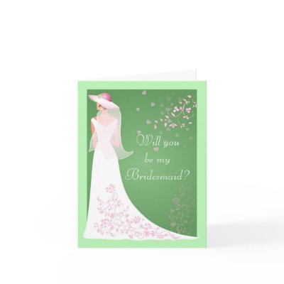 Be My Bridesmaid Cards - Spring Wedding