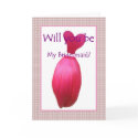 Be My Bridesmaid - Customizable Greeting Card