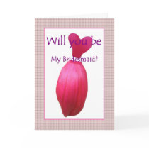 Be My Bridesmaid - Customizable Greeting Card