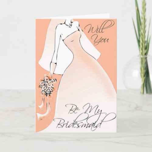 Be My Bridesmaid Invitation for Bridal Attendants card